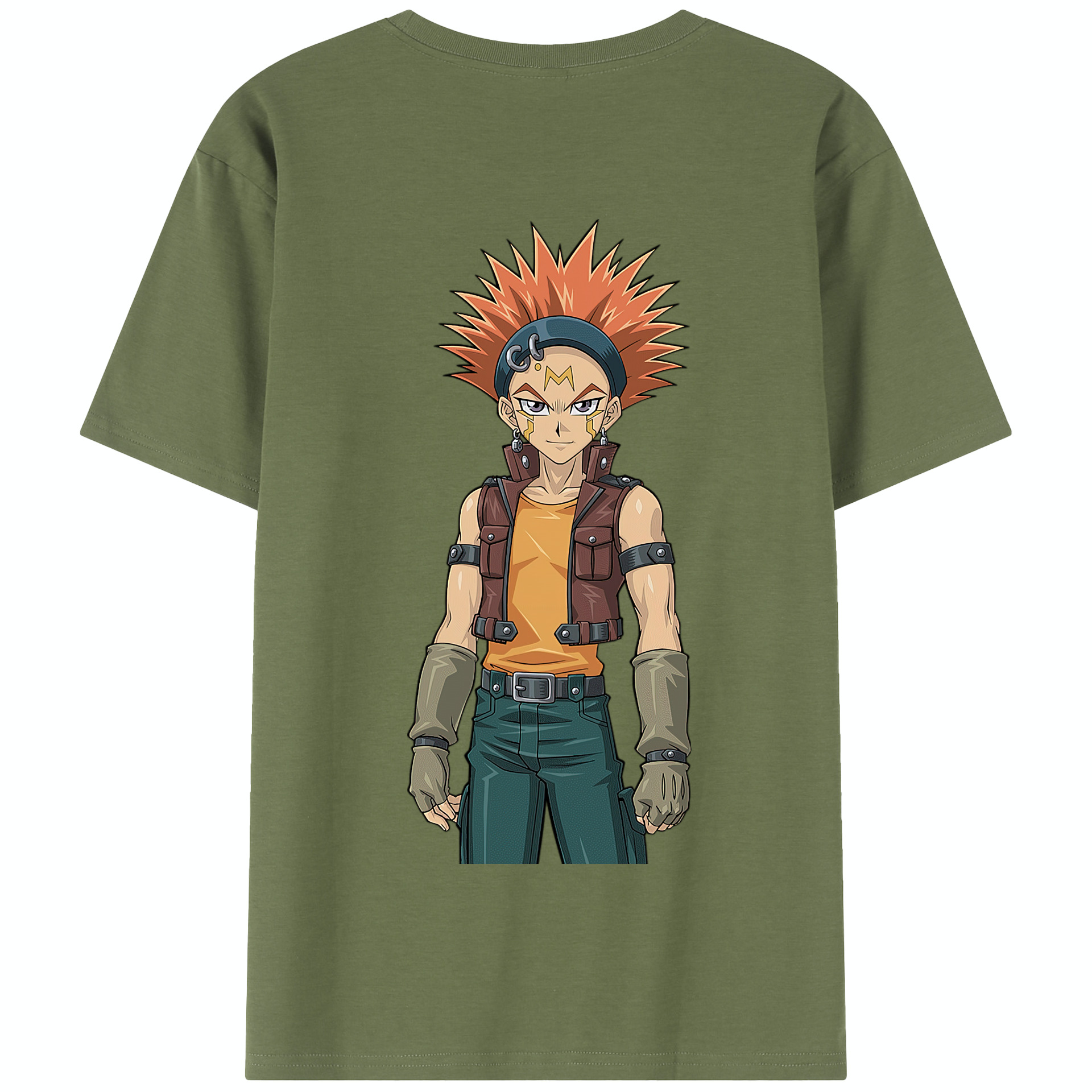 （画像用） 遊☆戯☆王 Yu-Gi-Oh! 綿100％半袖Tシャツ（背面プリント）
